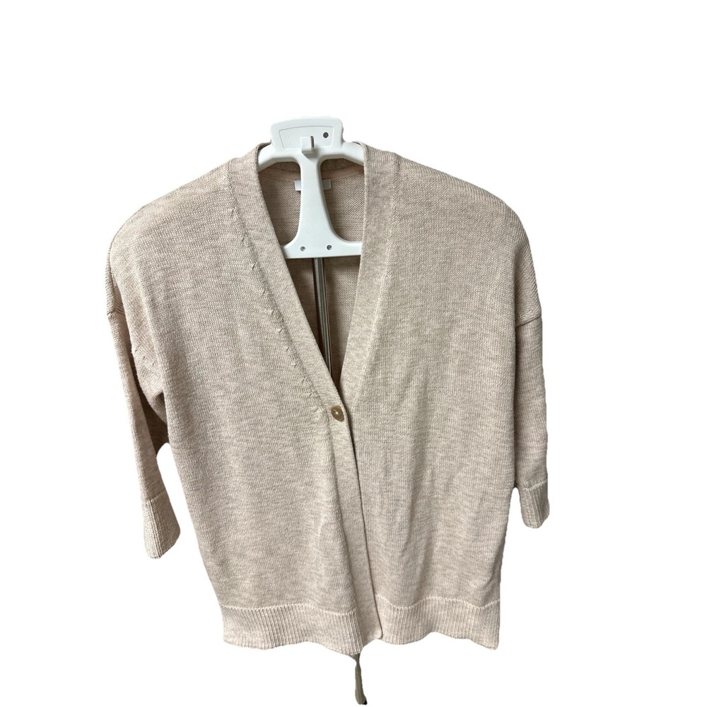 Pure Jill Women's Sz S Cotton Blend V-neck Cardigan Sweater